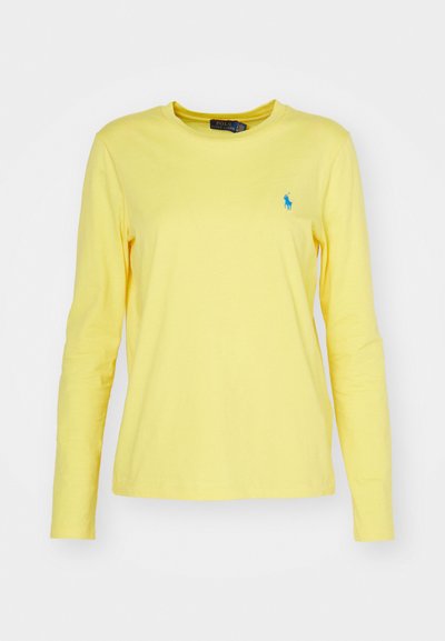 Polo Ralph Lauren LONG SLEEVE JERSEY CREWNECK TEE - Tops ar garām piedurknēm - coastal yellow