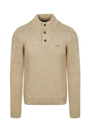 MOCKER CONOR MELANGE - Pullover - beige