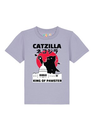 CATZILLA - T-Shirt print - lavender