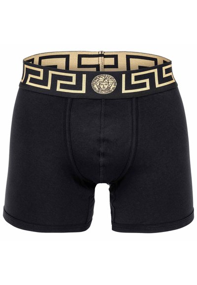 Versace 2ER PACK - TOPEKA NEW LOGO - Boxerky - schwarz grau