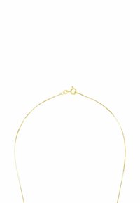 Delikatny złoty naszyjnik z cieniutkim, gładkim łańcuszkiem i prostym zapięciem typu lobster, z polerowanym wykończeniem i subtelnym blaskiem.