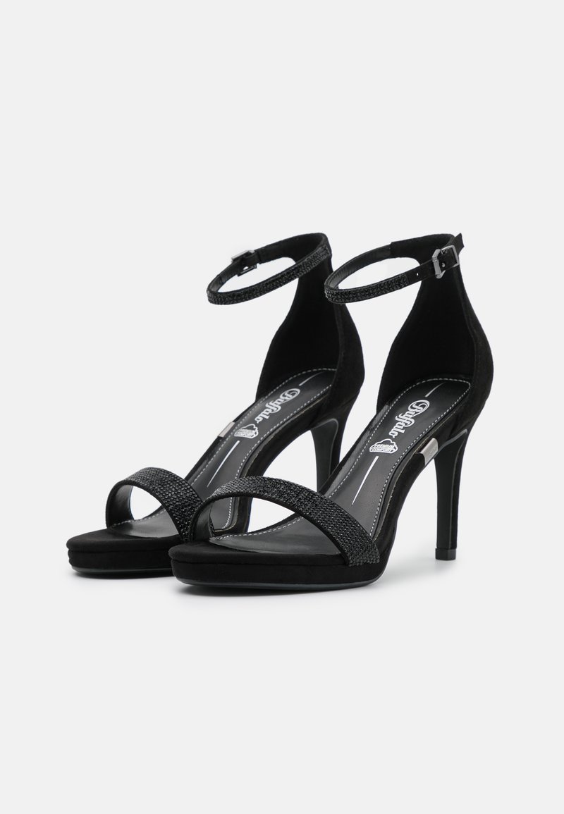 Prada Zilveren Leren Sandalen Enkelband Hakken Stiletto Gray Dames