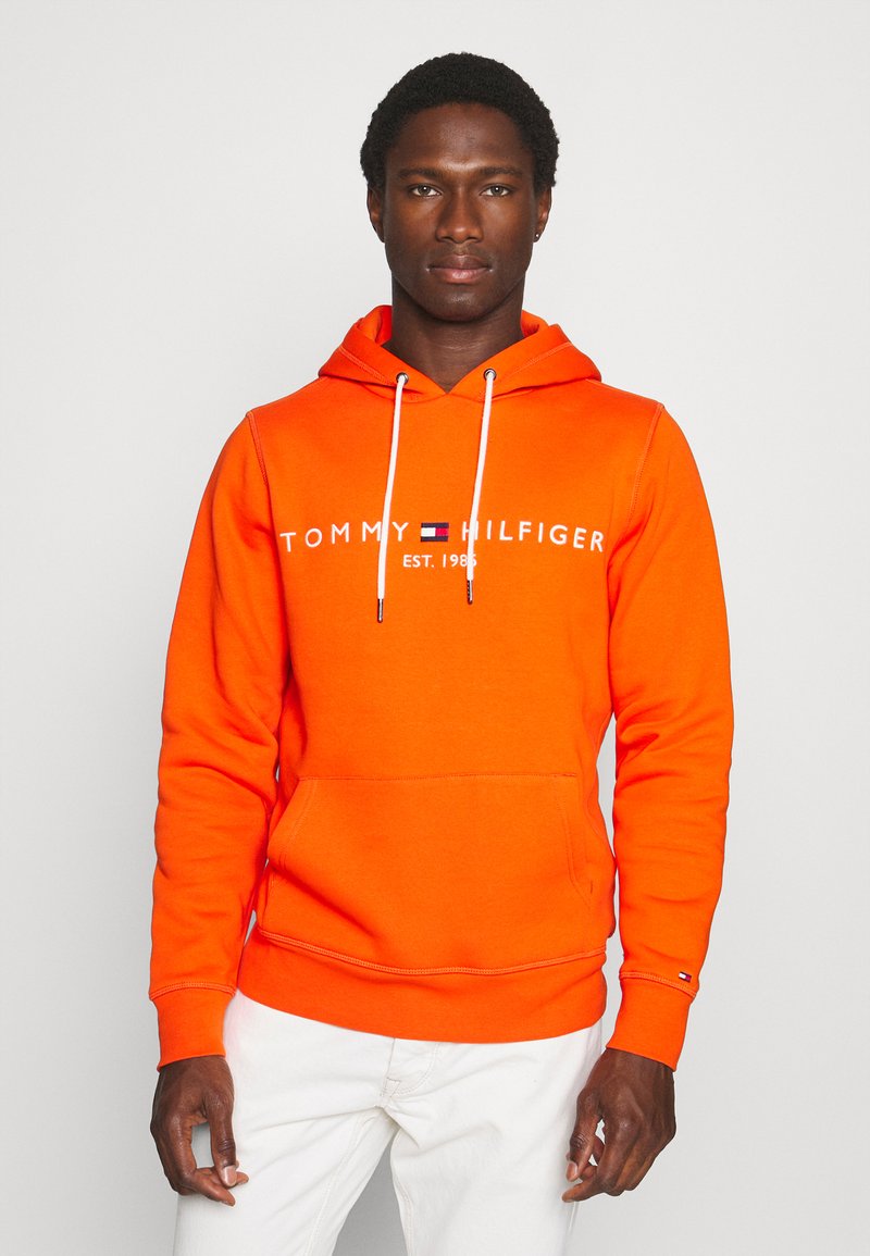 Tommy Hilfiger LOGO HOODY - Sweatshirt com capuz - daring orange