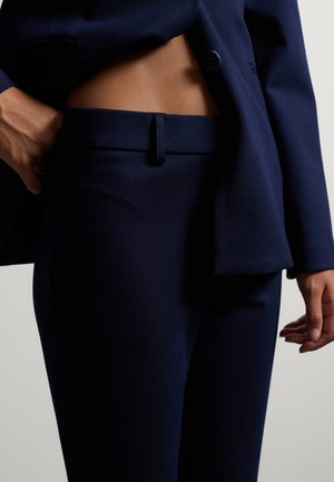 Stefanel, FLARED FORMAL TROUSERS. - Pantalones - navy blue