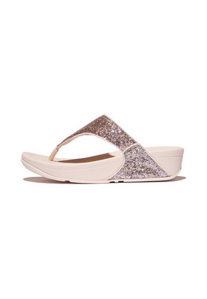 FitFlop, LULU TOE POST  CIABATTE INFRADITO DONNA PAILLETTES - Sandales tongs - nude rose mix