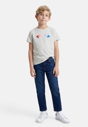 PUFF PRINT TEE UNISEX - Tričko s potlačou - light grey heather