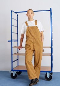 Dickies DUCK CLASSIC  - Radničke traperice s naramenicama - brown