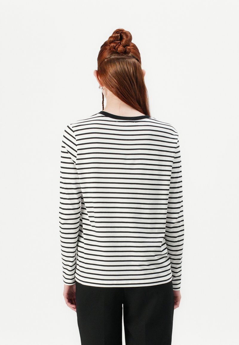 Maglietta Manica Lunga Donna SELECTED FEMME - A Righe Orizzontali - Girocollo Vestibilità Normale - 2