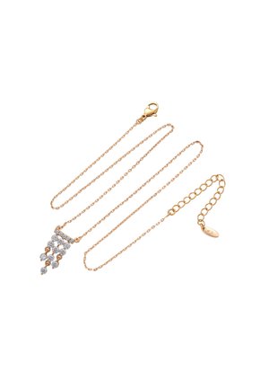 Colier - rose gold white
