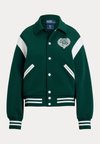 WIMBLEDON - Zip-up sweatshirt - moss agate/ceramic white