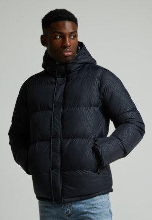 DELLUCCI 2-IN-1 AOP PUFFER JACKET - Winterjas - jet black