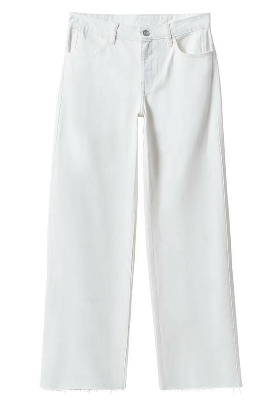 Mango Jeans a zampa - blanc/bianco - Zalando