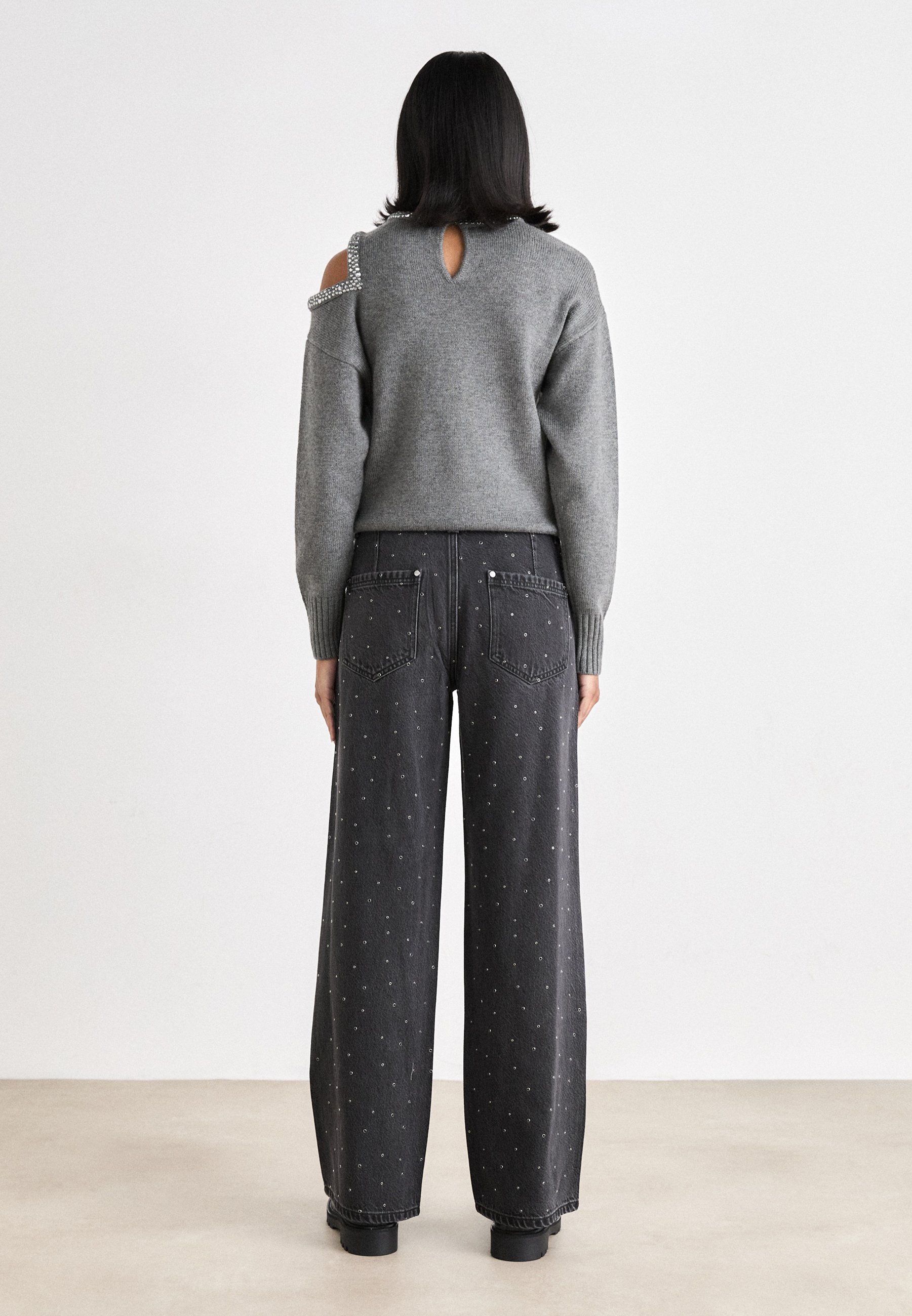 パンツ archive DKNY loose black denim pants archive DKNY loose black denim pants（Slim Straight Black