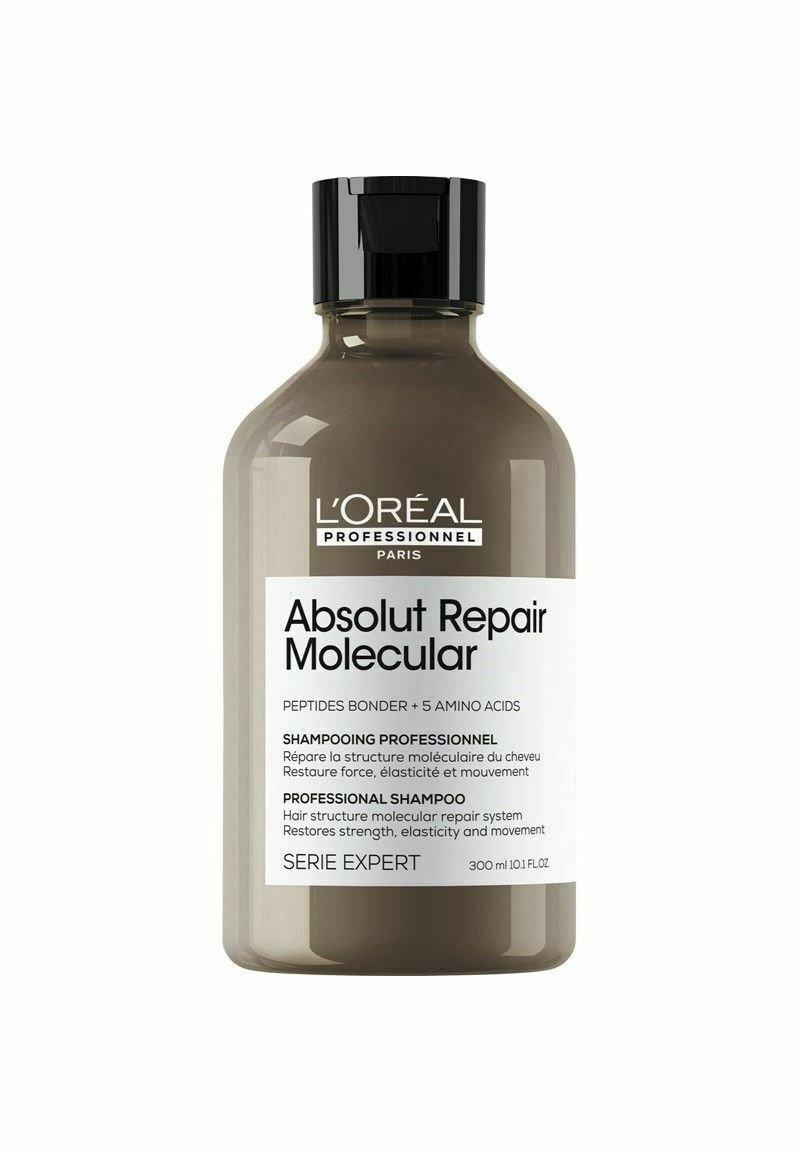 L'Oréal Paris - L'OREAL PROFESSIONNEL SERIE EXPERT ABSOLUT REPAIR MOLECULAR SHAMPOO 300ML - Hårserum - grey, Förstora