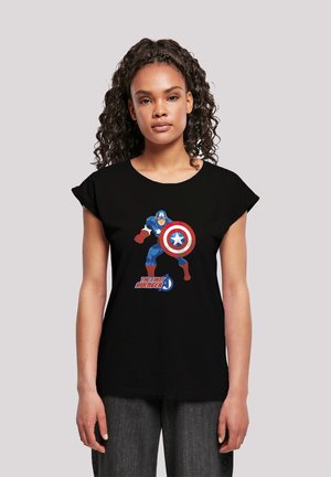 MARVEL AVENGERS CAPTAIN AMERICA THE FIRST AVENGER - Print T-shirt - black