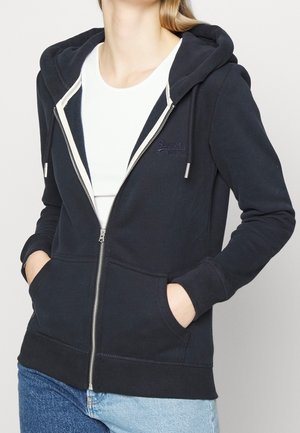 Sweater met rits - dark blue