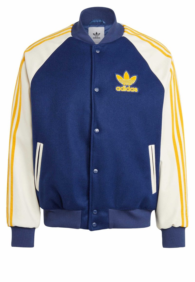 adidas Originals SST VARSITY - Bomber Jacket - dark blue white 