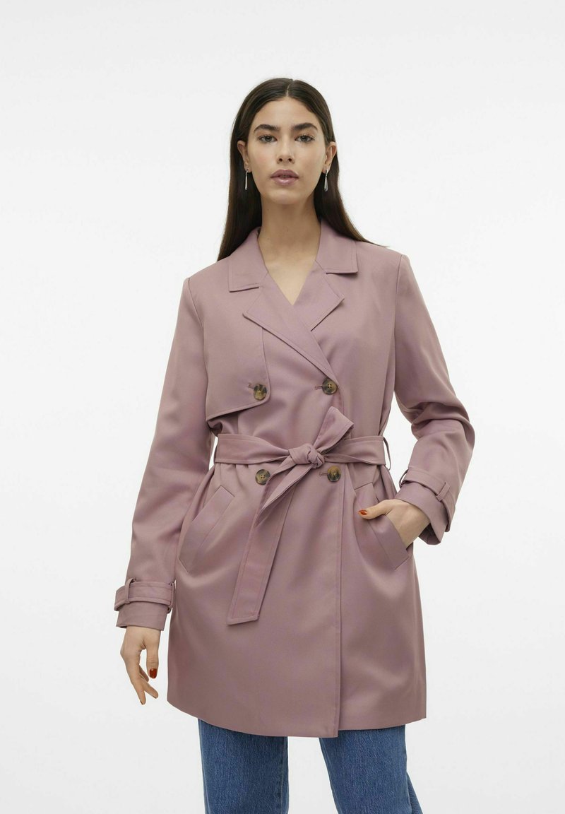 Vero Moda REVERSKRAGEN   - Trenchcoat - nostalgia rose
