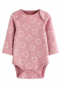 Next BABY LONG SLEEVE BODYSUITS 4 PACK - Body - pink white bear