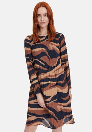 KURZARM - Freizeitkleid - blau camel