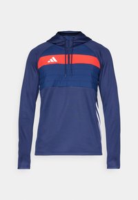 TIRO25 ESSENTIALS WINTERIZED TRAINING TOP MEN - Φούτερ με κουκούλα - team navy blue/red/white
