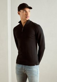 INDICODE JEANS - Jersey de punto - black Imagen en miniatura 1