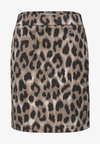 KNIELANGER ROCK MIT PAPERBAG-BUND - Pencil skirt - timeless beige