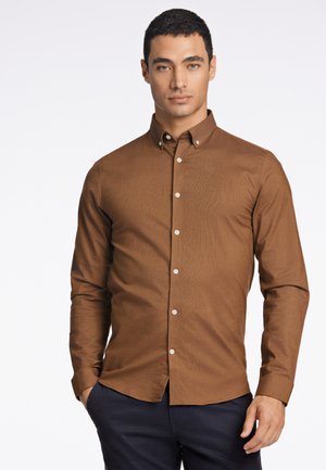 Lindbergh OXFORD SUPERFLEX - Overhemd - deep brown mix