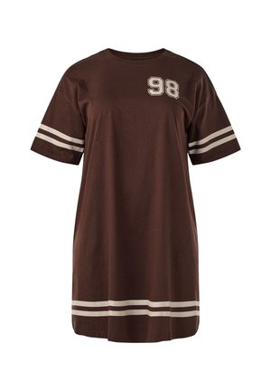 Zizzi, DRESS - Jerseyjurk - braun