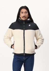 K-Way Giacca in pile - ecru/black pure