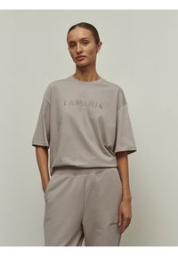 LA MANIA LUCY - Marškinėliai su spaudiniu - beige