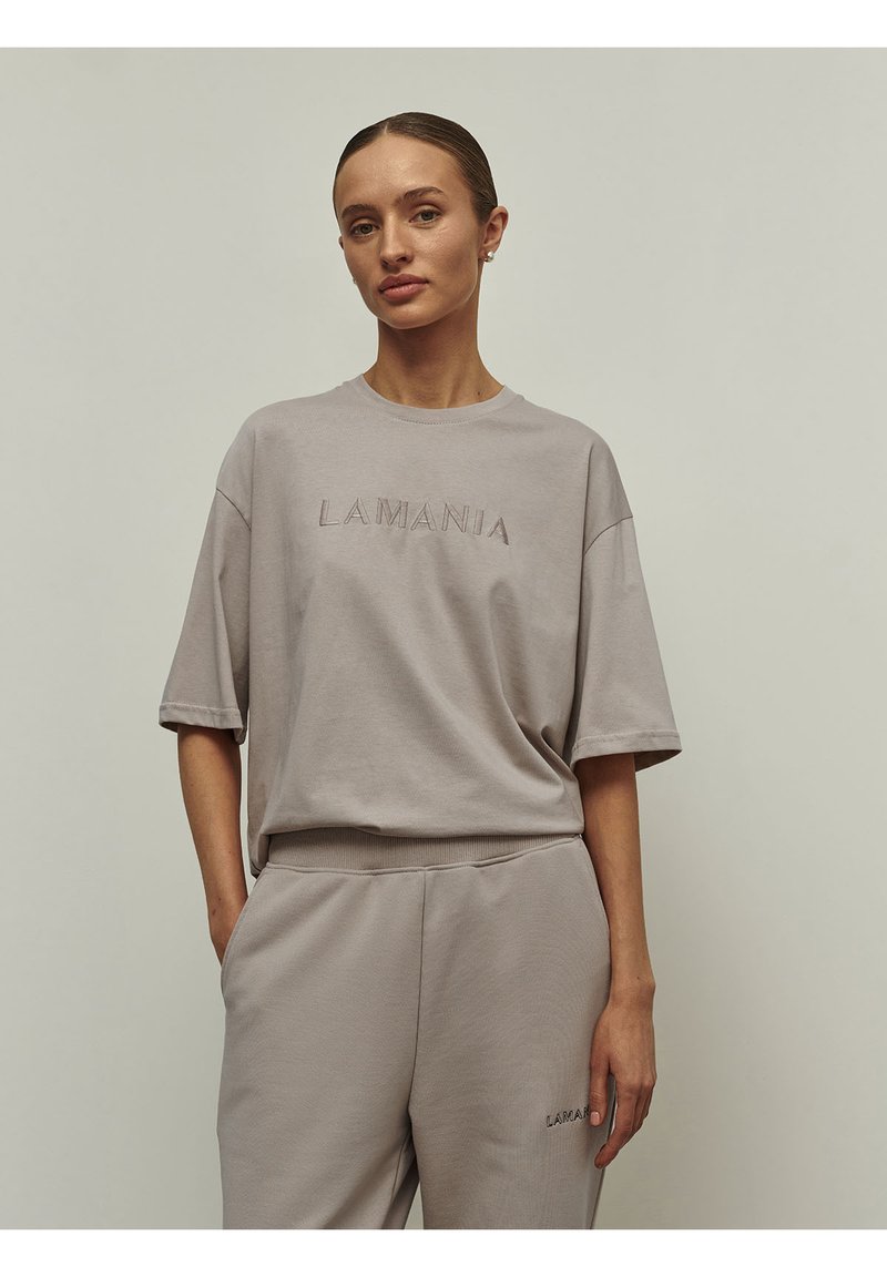 LA MANIA LUCY - Marškinėliai su spaudiniu - beige