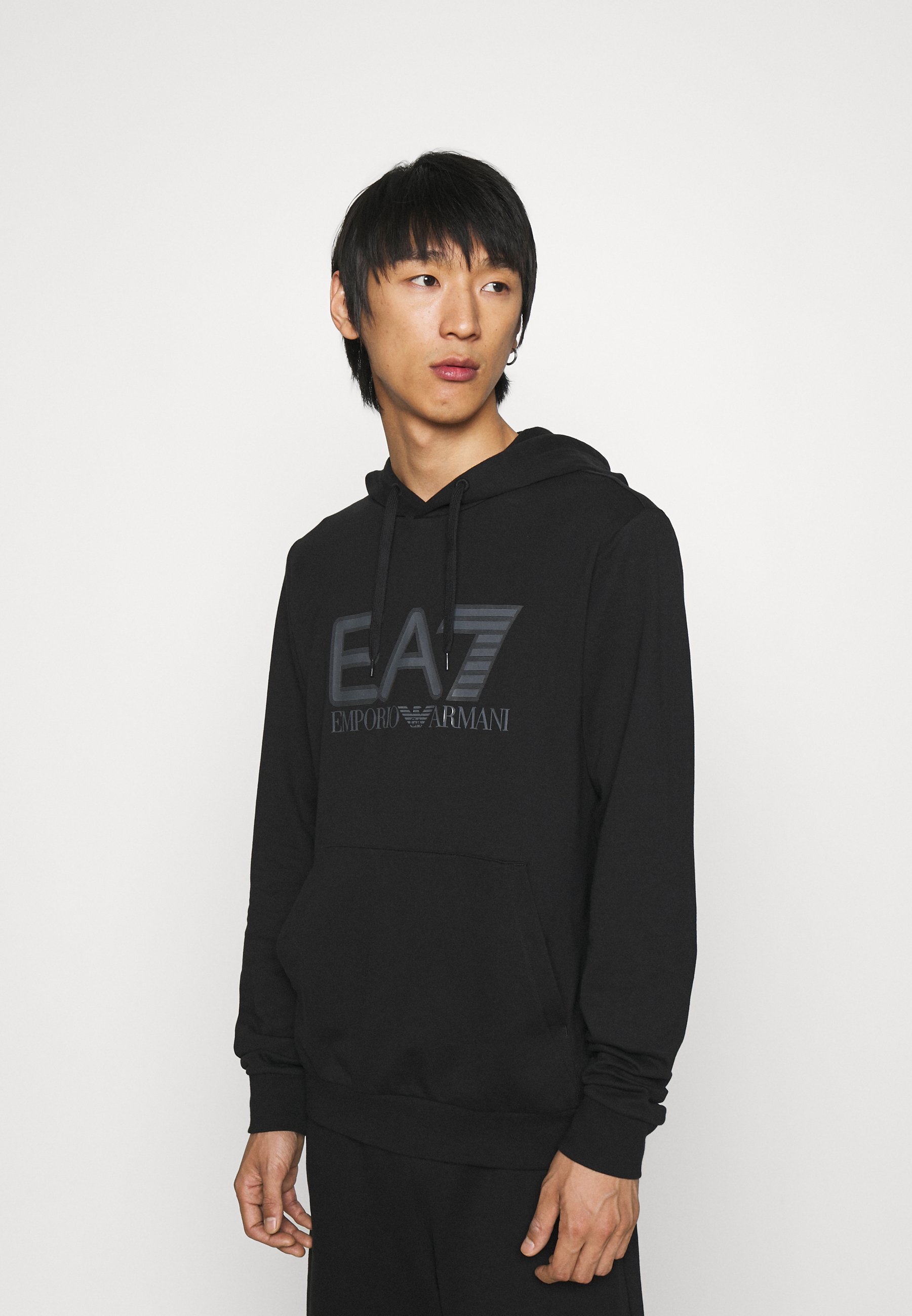 ea7 black hoodie