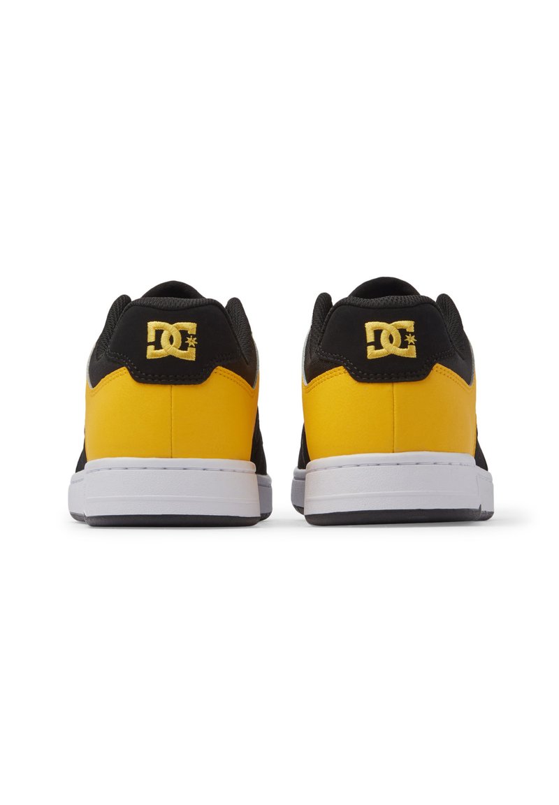 DC Shoes Manteca 4 Baskets Femme - Cuir Jaune Soleil Blanc - Confort Et Style Urbain