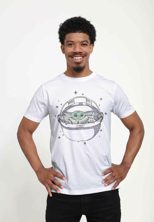 STAR WARS: THE MANDALORIAN CHILD STAR UNISEX - Print T-shirt - white