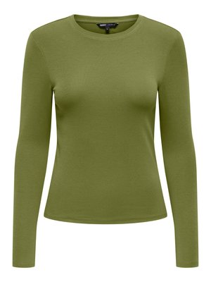 ONLY, ONLRILEY O-NECK L/S TOP JRS NOOS - Long sleeved top - peat moss