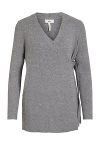 Object OBJFAE THESS CARDIGAN - Cardigan - medium grey melange