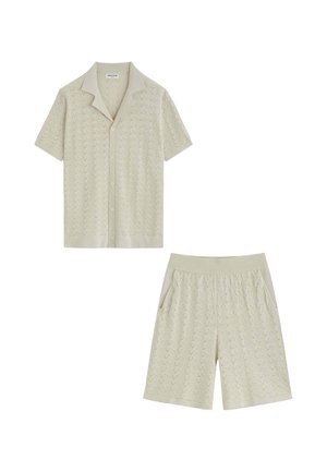 FRILIVIN, ENSEMBLE CHEMISE SHORT TEXTURÉ - Short - beige