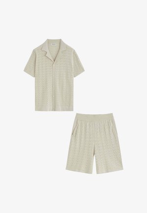 FRILIVIN, ENSEMBLE CHEMISE SHORT TEXTURÉ - Short - beige