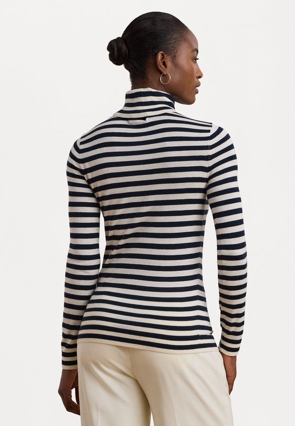 STRIPED SILK BLEND TURTLENECK SWEATER - Jumper4