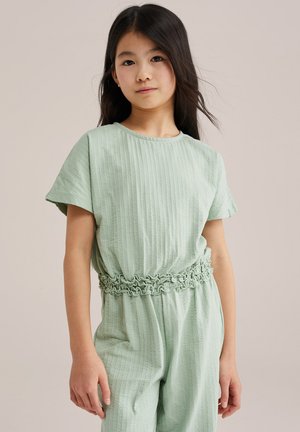 WE Fashion Lühikeste varrukatega bodi - mint green