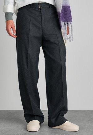 NASH WORSTED - Pantaloni - dark heather grey