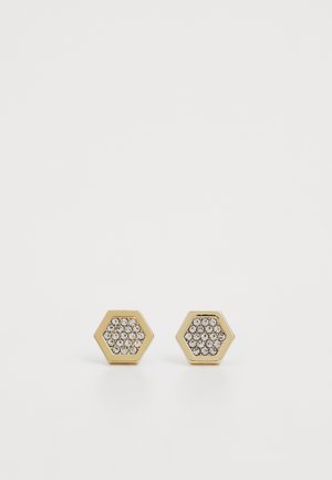 PAVE HEX STUD - Boucles d'oreilles - gold-coloured