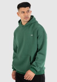 Smilodox DAWSON OVERSIZED HOODIE - Felpa con cappuccio - grün