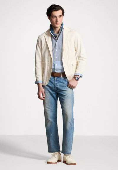 Polo Ralph Lauren HERITAGE STRAIGHT FIT DISTRESSED JEAN - Ravne kavbojke - habana