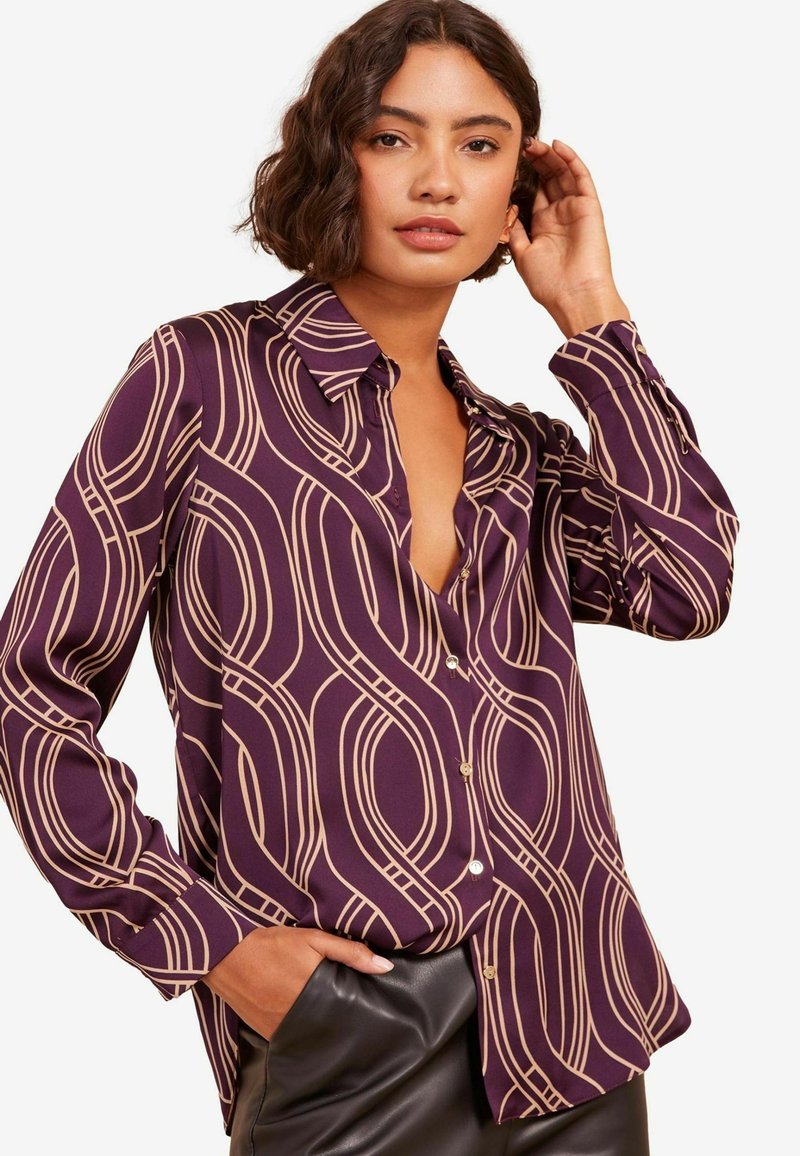 Friends Like These LONG SLEEVE THROUGH - Camicia - burgundy