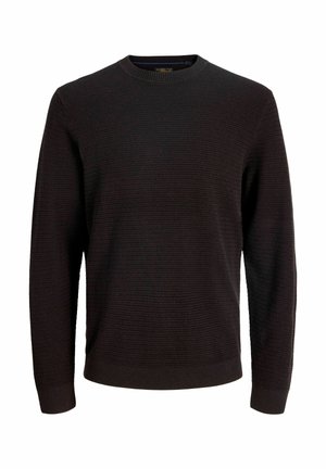 Jack & Jones PREMIUM, KNITTED PULLOVER PLAIN KNITTED PULLOVER - Pullover - ganache