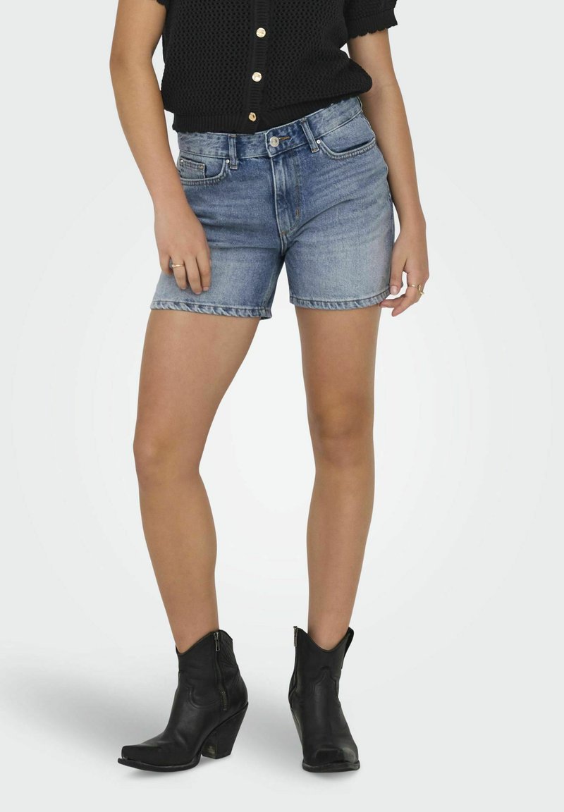 ONLY ONLELLA - Kratke hlače od trapera - medium blue denim