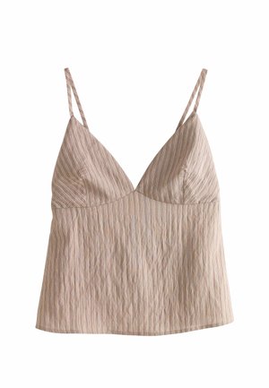 Next, REGULAR FIT - STRAPPY CAMI TOP . - Toppi - mocha brown stripe