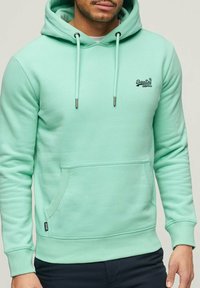 Superdry - ESSENTIAL LOGO   - Sweat à capuche - spearmint light green Image miniature 1